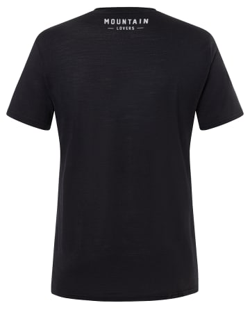 super.natural Merino T-Shirt in schwarz