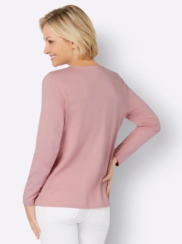 Sieh an! Langarmshirt in hortensie-bordeaux