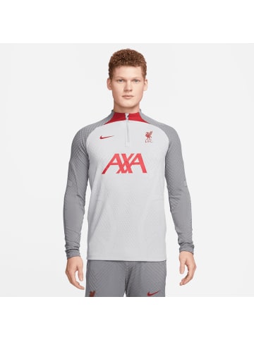 Nike Performance Trainingspullover FC Liverpool Strike in grau / rot