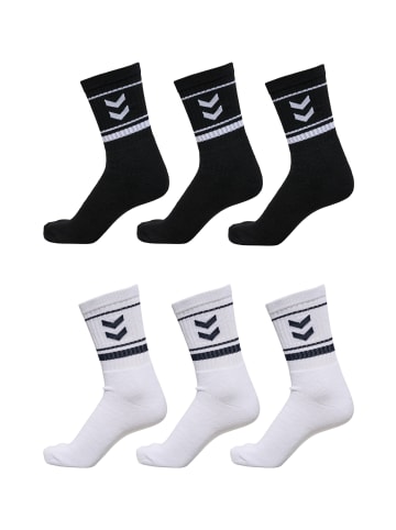 Hummel 6-er Set Sport Freizeit Basic Socken mit Logo in Schwarz-Blau