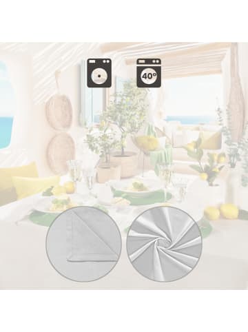 REDBEST Baumwolle Tischdecke Seattle in weiß