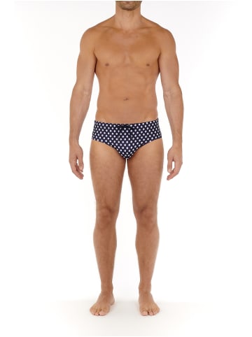 HOM Swim Mini Briefs Gordes in navy print