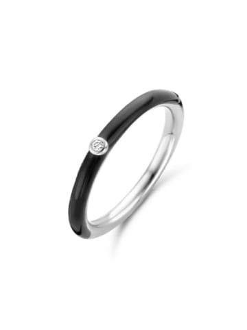 Ti Sento Milano Ring "schwarz mit Zirkonia 12225BO" in Silber