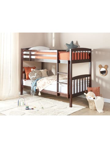 Beliani Hochbett REVIN in Braun - (W) 97 x (H) 147 x (L) 208 cm