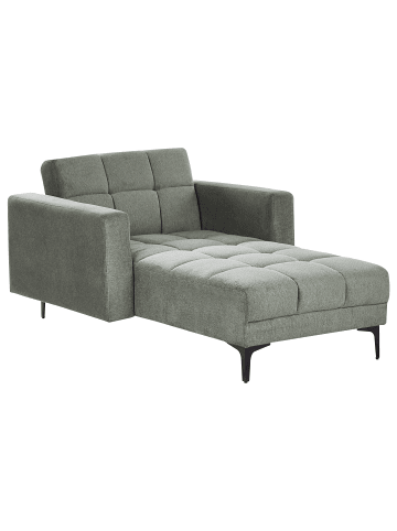 Beliani Chaiselongue ALNES in Grün/Schwarz - (W) 109 x (H) 77 x (L) 183 cm
