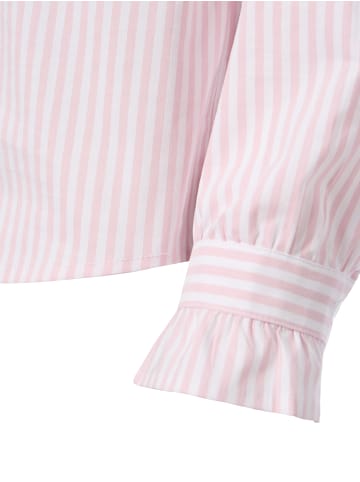 More & More Bluse in rosa weiß