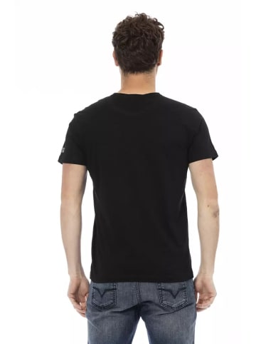 Trussardi Action Grau Schwarz Baumwolle Herren T-Shirt
