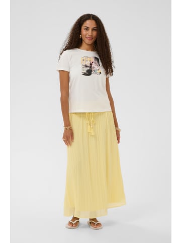 Cream T-shirt CRStrina Regular fit in Lemon Aqua Riviera Collage