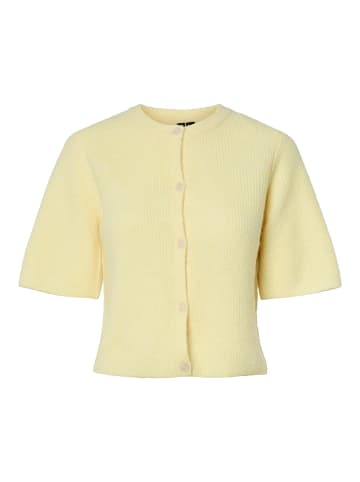 Pieces Strickjacke in Pale Banana
