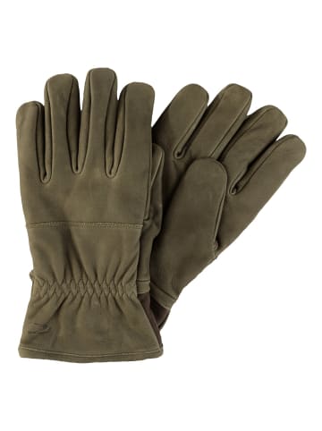 Camel Active Lederhandschuhe in Khaki