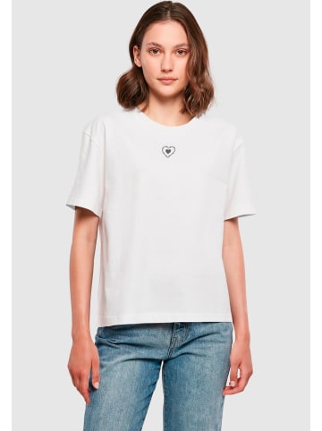 Mister Tee Mister Tee Damen Good Vibes Only Heart Tee in white