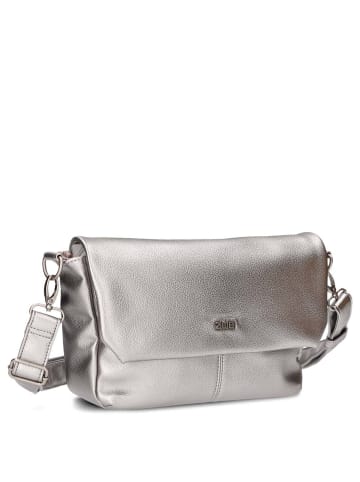 Zwei Mademoiselle M60 - Umhängetasche 33 cm (cord-mocca) in silver