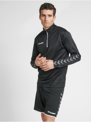 Hummel Halbreißverschluss Sweatshirt Hmlauthentic Herren in BLACK/WHITE