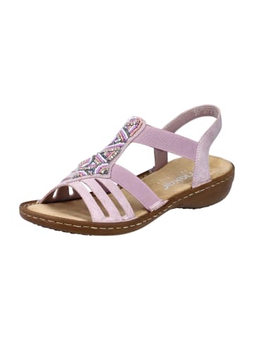 rieker Komfort Sandalen in Lila