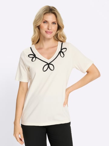 Sieh an! Rundhalsshirt in champagner