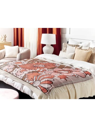 Beliani Kuscheldecke DARAU in Bunt/Braun/Beige - (W) 130 x (H) 1 x (L) 170 cm