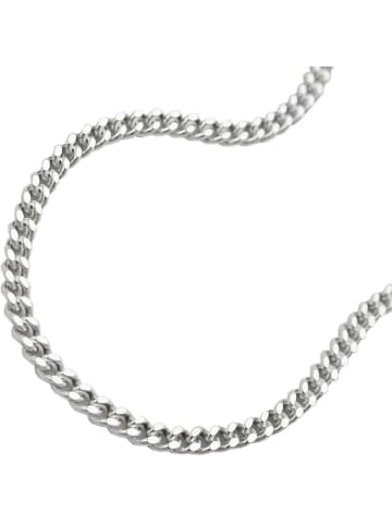 Gallay Kette 2mm Flachpanzerkette 2x diamantiert Silber 925 60cm in silber