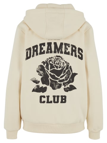 Mister Tee Mister Tee Romantic Dreamers Ladies Fluffy Zip Hoody in whitesand