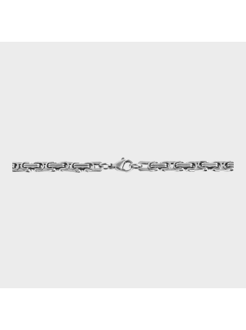 Adeliás Unisex Halskette – Königskette aus Edelstahl 60 cm in silber