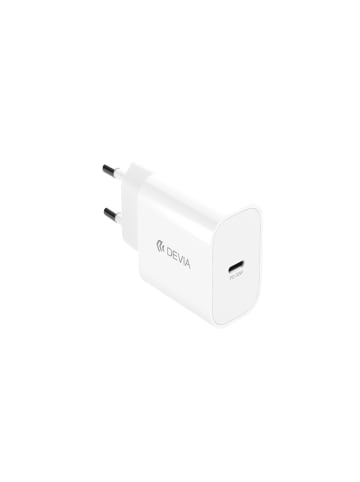 Devia Devia Wandladegerät Smart PD GaN 30W 1x USB-C weiß + Kabel USB-C