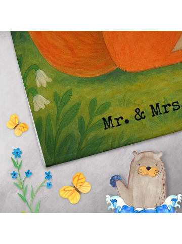 Mr. & Mrs. Panda Handtuch Klein Eichhörnchen Blume Design ohne S... in Weiß