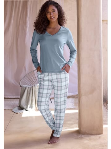 VIVANCE DREAMS Pyjamaoberteil in graublau