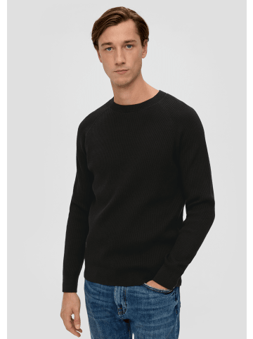 s.Oliver Strickpullover langarm in Schwarz