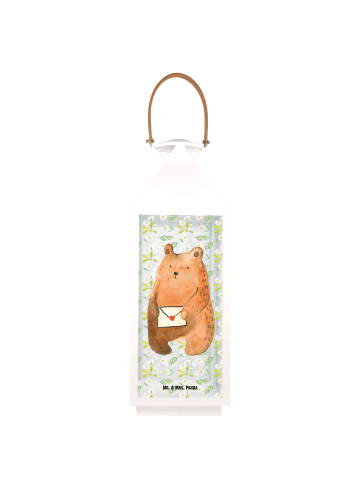 Mr. & Mrs. Panda Laterne Bär Liebesbrief ohne Spruch in Transparent