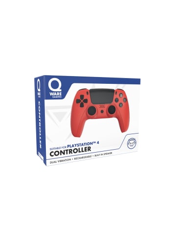 COFI 1453 Qware Wireless Controller kompatibel mit PlayStation 4 in Rot