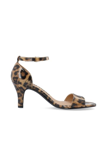 Bianco Sandalen mit breiten Riemen in LeoPrint
