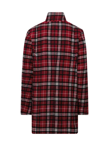 GOLDNER Hochwertiger Mantel in moderner Karo-Optik in rot / schwarz / weiß