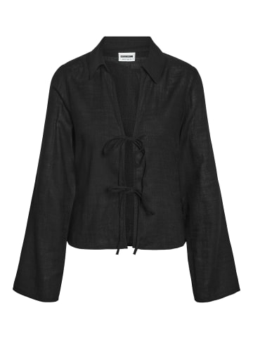 Noisy may Oberteil mit langen Ärmeln in Black