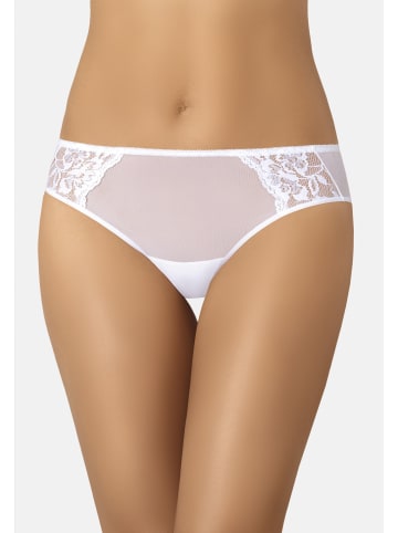 Teyli Mesh Slip mit floraler Spitze Samanta in weiß
