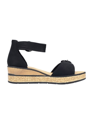 rieker Keilsandaletten in Schwarz