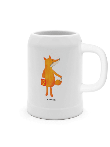 Mr. & Mrs. Panda Krug Fuchs Laterne ohne Spruch in Weiß