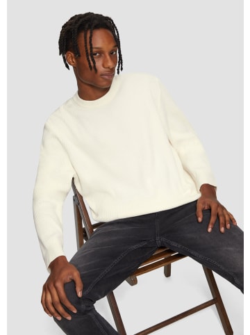 QS Strickpullover langarm in Creme