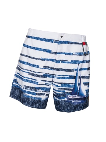 wavebreaker Shorts in blau/weiß