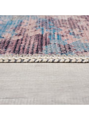 KADIMA DESIGN Maschinenwaschbarer bunter Teppich aus recycelten Fasern