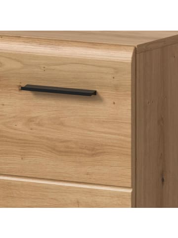 Inn.Furn Hochschrank Eiche Artisan, Badschrank 30 x 185 cm, Türanschlag wechselbar