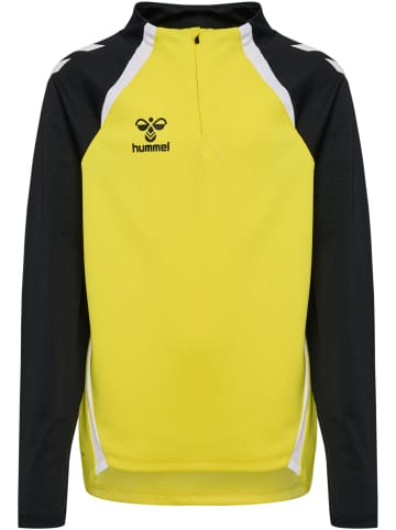 Hummel Halbreißverschluss Jacke Daumenlöcher Hmllead Kinder in BLAZING YELLOW/BLACK