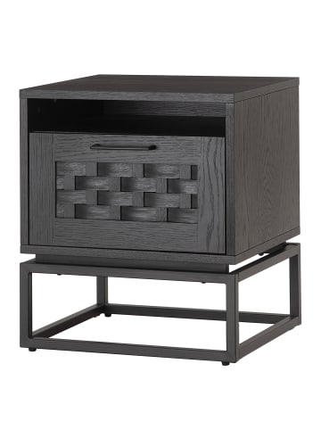 home24 Nachtkommode Hult in Pappel Schwarz