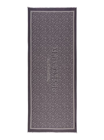 Marc O'Polo Schal mit Allover-Print in Dark Grey