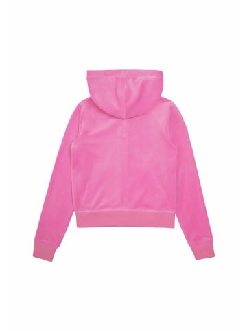 Juicy Couture Juicy Couture Zip-Kapuzenpullover in begonia pink