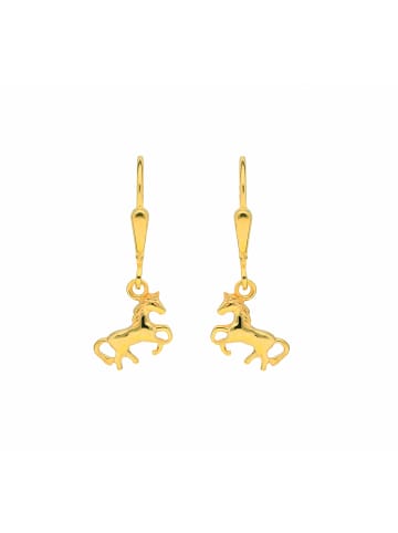 Adeliás Damen 333 Gold Ohrringe / Ohrhänger Pferd in gold