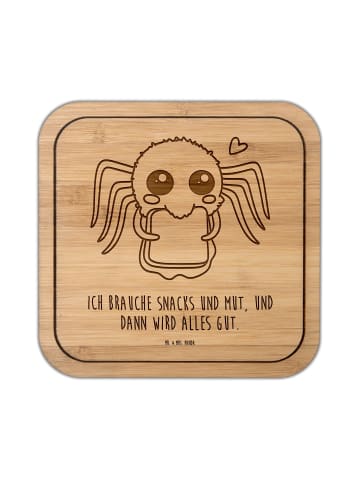 Mr. & Mrs. Panda Tischuntersetzer Spinne Agathe Sandwich mit Spruch in Transparent