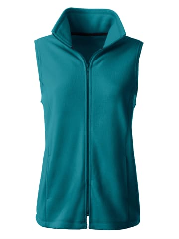 Sieh an! Fleece-Weste in petrol