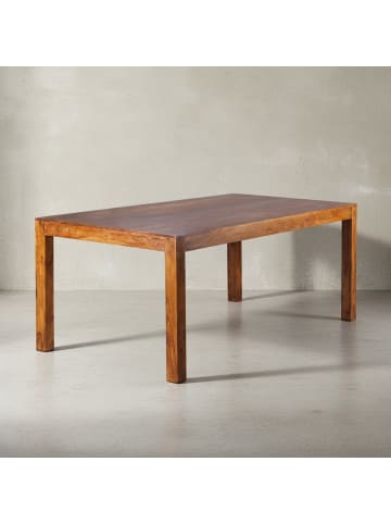 KADIMA DESIGN Esstisch Massivholz Sheesham, Handgefertigt, Holztisch, Esszimmer in Braun