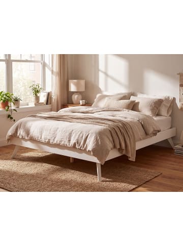 Beliani 2-tlg Doppelbett BERRIC in Weiß