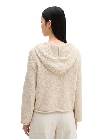 Marc O'Polo Strick-Hoodie loose cropped in Grey Silk