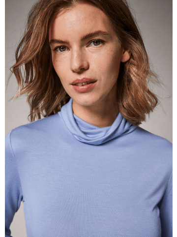 comma T-Shirt langarm in Blau